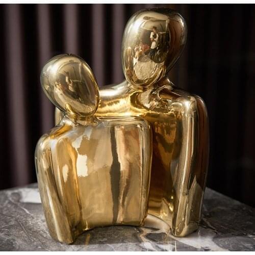 2pcs Nordic couple decor modern study living room bedroom art decoration creative home TV cabinet wine cabinet high-end CL71403