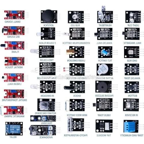 37 in 1 Sensor kits Module Shield DIY electronic Starter Kits diy tool kit