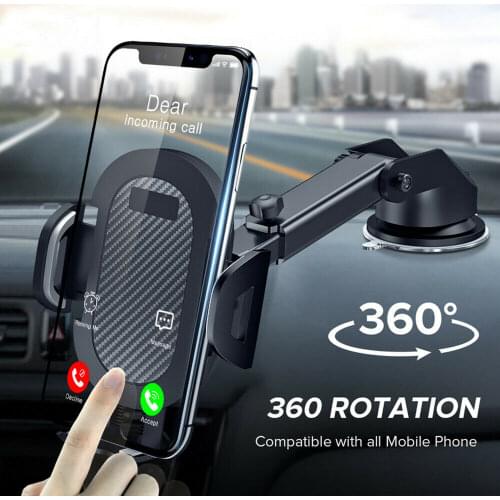 New Sucker Car Phone Holder Mount Stand GPS Telefon Mobile Cell Support For iPhone 12 11 Pro Max X 7 8 Plus Xiaomi Redmi Huawei