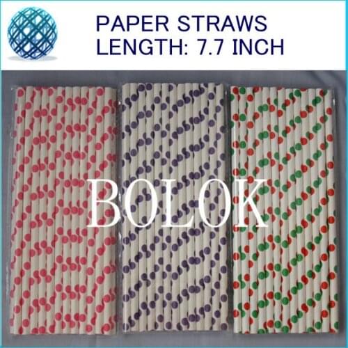 Free Shipping! Wholesale 1800pcs Rainbow Striped Paper Drinking Straws, 120 Colors Can Choose, Party/Birthday/Wedding Decorate