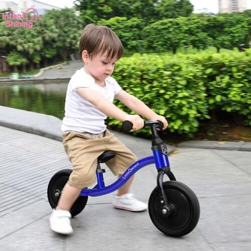 Infant shinings Balance Bike 2-6years Height Adjustable Bicycle Riding Walking Ride on Car 2 Wheels EVA Silent Soft Wheel
