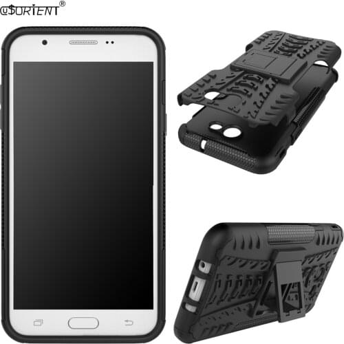 For Samsung Galaxy Wide2 Halo J7 Perx Hybrid Armor Fitted Phone Cover Sky Pro SM-J727V SM-J727T1 Shockproof Stand Rugged Case