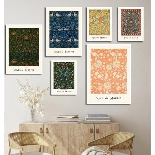 William Morris Famous Canvas Paiting Abstract Style Wall Pictures Prints And Posters London Underground For Living Room Bedroom