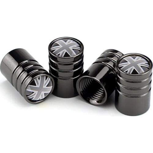 4pcs Alloy Car Wheel Tire Valve Stem Caps UK England Flag Tyre Valve Dust Caps For Peugeot 208 3008 207 508 307 308 Accessories