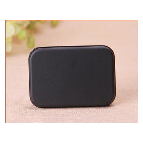 Hot sell 100pcs Mini Tin Gift Box Small Empty Black Metal Storage Box Case Organizer For Money Coin Candy Keys Playing Card