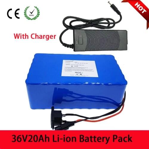 36V 20Ah Electric bicycle Li-Ion battery Pack 10S 6P electric bicycle lithium battery for 750W motor with 25A BMS