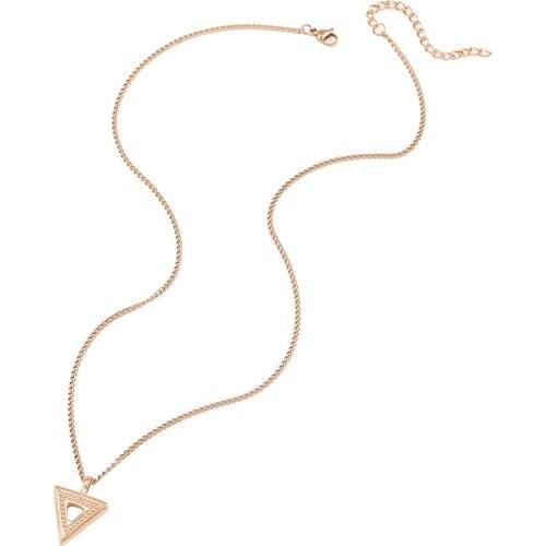 Mavis Hare Stainless Steel EKOLU NECKLACE triangular Pendant as Fashion Lady Beach Girl Best Gift