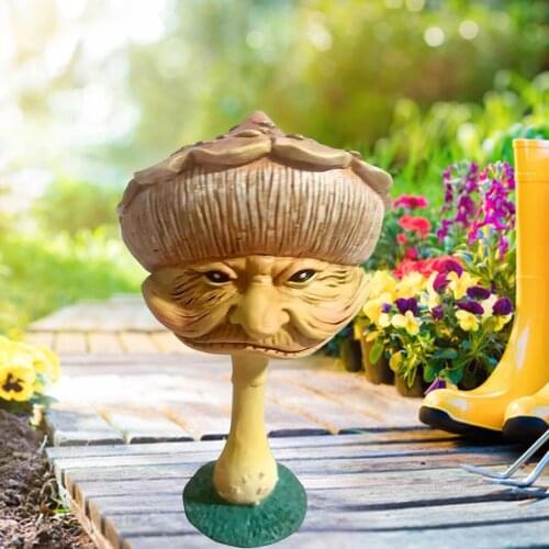 Miniature Fairy Mushroom Craft for Yard Art Garden Mystical Sculpture Decor