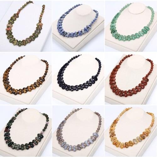 Fashion Spring Brazil Natural Stone Pendant Statement Long Beads Necklaces Women New Design Colorful Collar Chokers Necklace