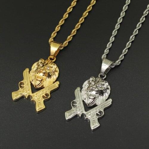 Pendant Stainless Steel Jewelry Necklace Hip Hop Jewelry for men SN166