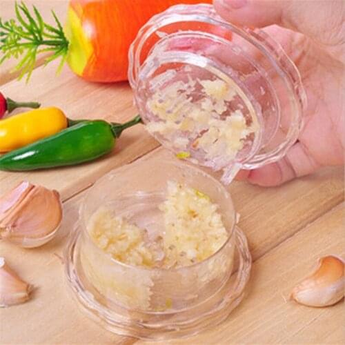New 1pc Practical Dexterous Garlic Crusher Grater Plastic Box Twist Peeler Mincer Press Kitchen Home Multi-function Tool Ginger