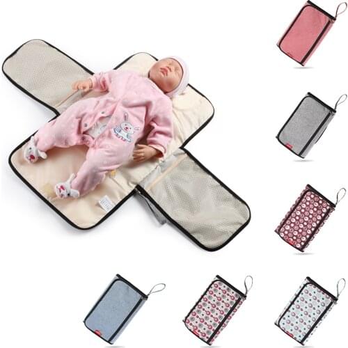 New 3 in 1 Waterproof Changing Pad Diaper Travel Multifunction Portable Baby Diaper Cover Mat Clean Hand Folding Diaper Bag