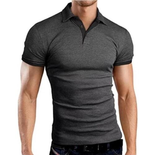 New Summer Polo T-shirt Mens Short-sleeved Top Popular Fashion Polo Shirts