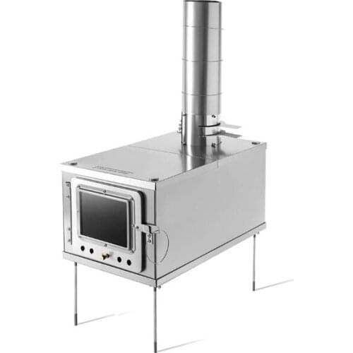 OEM Titanium alloy Folding Portable Camping Titanium tent Wood Stove