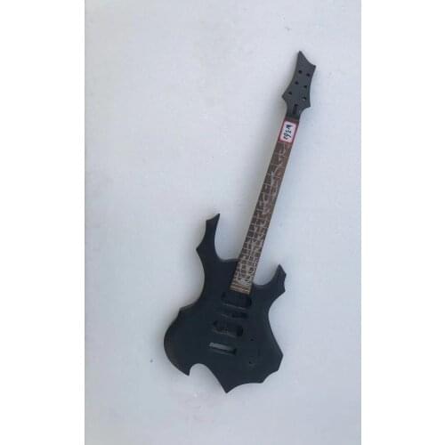 Wholesale DIY (Not New) Custom Electric Guitar Fire Inlays Metalic Black/Gray Color without Hardwares Free Shipping #W362