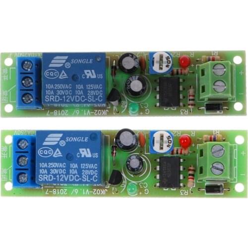 NE555 Relay DC 12V Timer Adjustable Delay Turn Off ON Switch Time Relay Module