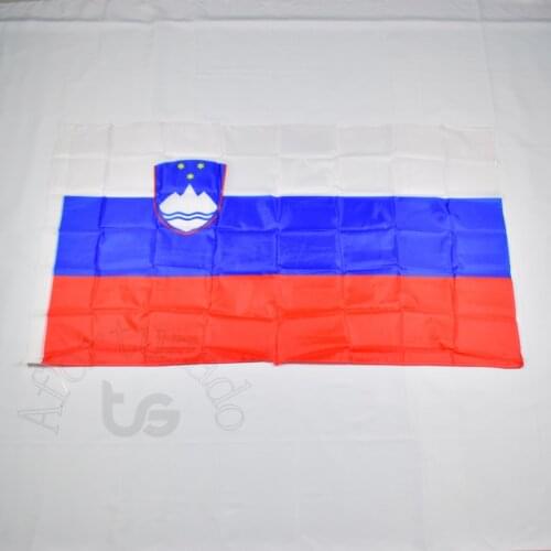 Slovenia slovenian 90*150cm flag Banner 3x5 Foot Hanging National flag for meet,Parade,party.Hanging,decoration