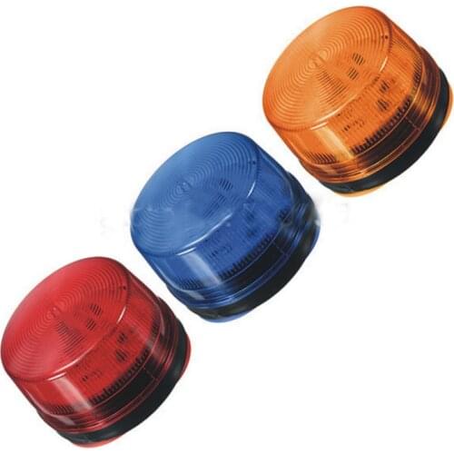 Waterproof 12V 120mA Safely Security Alarm Strobe Signal Safety Warning Blue Red Orange Flashing LED Light