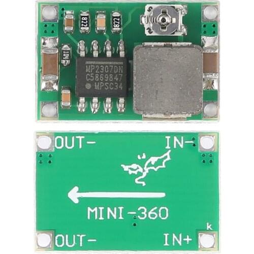 High Quality Mini-360 DC-DC Step Down Buck Converter Voltage 1.0V-17V 340KHz L Synchronous Rectification Down Module