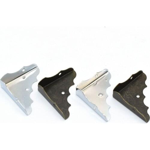 37mm Metal Furniture Corner Protector Box Edge Safety Guard Decorative Corner Brackets for Wood Case Jewelry Box Cabinet Trunk