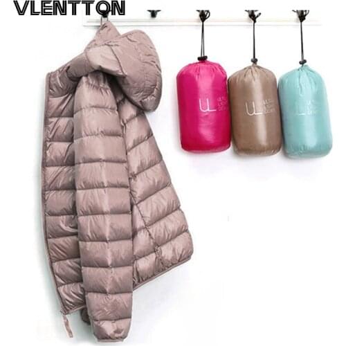 Plus Size 7XL Winter Newest Ultra Light Thin Warm 90% White Duck Down Jackets Women Casual Hooded Slim Coat Tops Female Outwear