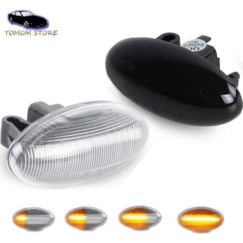1Pair Sequential Blinker LED Side Marker Lamp Indicator Turn Signal Light for Peugeot Traveller Partner Expert Citroen Dispatch