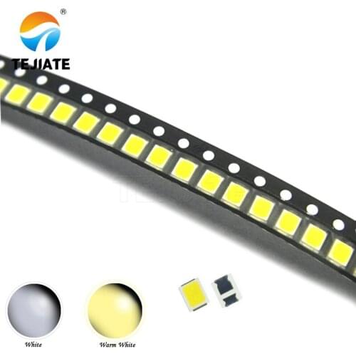100pcs 0.2W SMD 2835 LED Lamp Bead 20-25lm White/Warm White SMD LED Beads LED Chip DC3.0-3.6V for All Kinds of LED Light