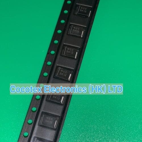 40pcs/lot SK12 DO-214AA SK 12 SMB DIODE SCHOTTKY 20V 1A DO214AA SK12B SK12-TP MCC-SK12