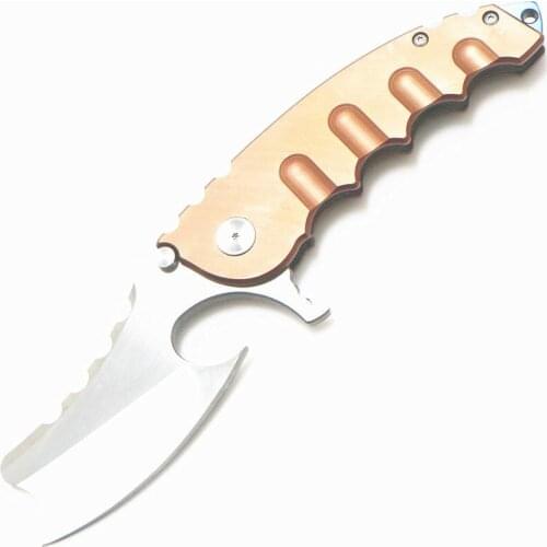 Shark Ball Bearing Folding Knives Pocket D2 Blade Tactical Edc Fishing Folding Knifes Hunting Knives Xmas Gift 05158