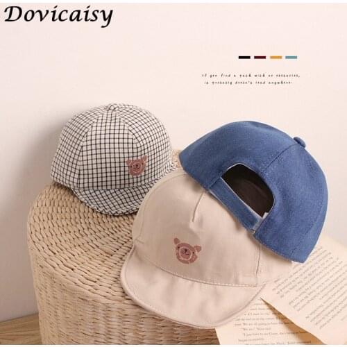 Newborn Baby Girl Boy Sun Hat Cotton Beret Hat Cartoon Striped Bear Snapback Baseball Cap Baby Hats Bucket Caps