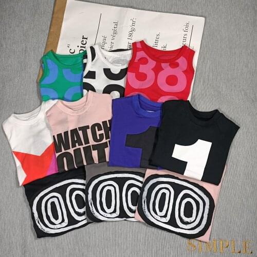 BOBOZONE Number 1 star Palm eye T-shirt for kids boys girls summer top