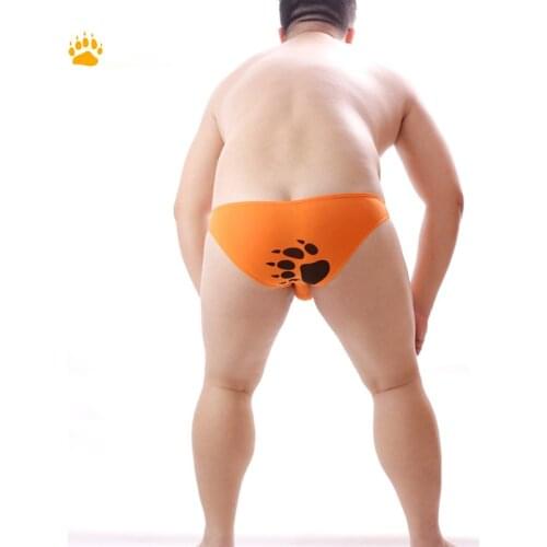 Limited edition Plus Size Bear Claw Mens Cotton Briefs Gay Bear Low Waist Underwear Sexy Shorts Design For Bear M L XL XXL XXXL