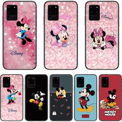 Disney Mickey Mouse Phone cover hull For SamSung Galaxy S 6 7 8 9 10 20 Plus Edge E 5G Lite Ultra black soft bumper
