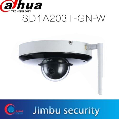 Dahua IP Camera Wi-Fi PTZ 2MP 3x Starlight IR Network Camera SD1A203T-GN-W Support Wi-Fi 1/2.8'' 2Mp STARVI CMOS IVS IR 15m IP66
