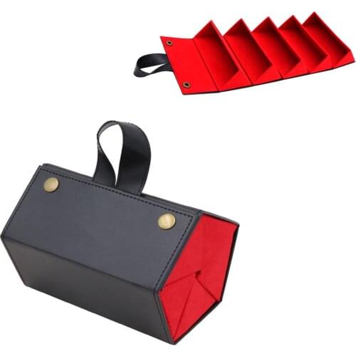 Glasses box fashion multi pair glasses box 5-compartment storage box Sunglass Travel Organizer Case Foldable Eyeglasses Storage