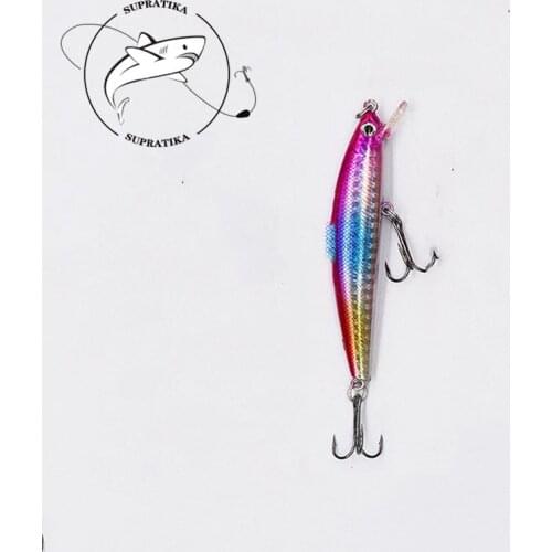 85mm/9g Artificial Minnow Floating Wobbler Plastic Fishing Bait 3D Eyes Freshwater Anti-Corrosion Fishing Lure Hard Bait