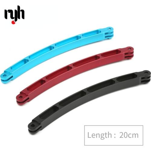 Aluminum Alloy Helmet Stick Extension Arm Mount for GoPro Hero 876543MAX Yi SJCAM SJ4000 H9 xiaomi Sport Camera Go pro Accessory