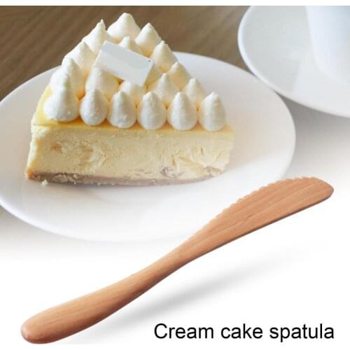 Kitchen Long Handle Wood Cheese Cutter Japanese-Style Non-Stick Labor-Saving Cake Spatula Butter Spreader Kitchen Tool for Home