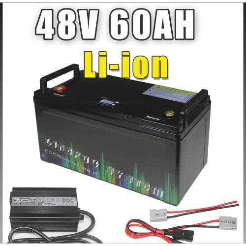 48V 60AH IP68 Waterproof Li-ion Battery 48V 1000W 2000W 3000W E bike Lithium Battery