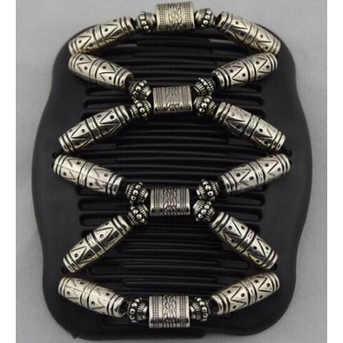 Fashion week lady metal pattern Magic Hair Combs double hair combs Free shipping 12 pcs/lot