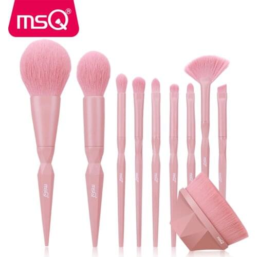 MSQ 10pcs 9pcs Makeup Brushes Sets Foundation Powder Concealer Eyeshadow Synthetic Bristles Highlighter Lip Make Up Beauty Tools