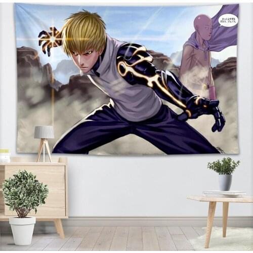 Custom One-Punch Man Wall Tapestry Home Decorations Wall Hanging Forest Tapestries For Bedroom 130x150CM,100x150CM,140x250CM