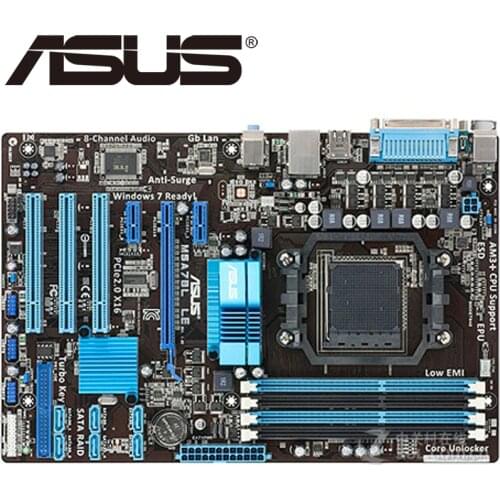 Asus M5A78L LE Desktop Motherboard 760G Socket AM3 AM3+ DDR3 16G For FXPhenom II Athlon II Sempron 100 Original Used Mainboard
