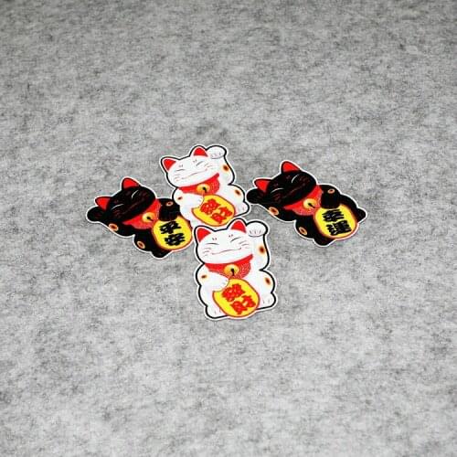 NO.S292 GalonDeco Cartoon Lucky Cat Fortune Cat Safety Reflective Car Stickers Fashion Motorcycle Reflective Stickers Decals