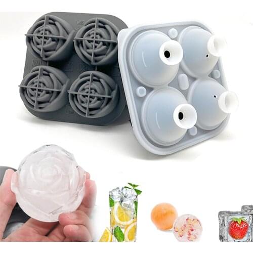 Silicone ice cube mold, food and fruit ice tray mold, rose shape cake ice cream mold, variety Силиконовая форма для кубиков льда