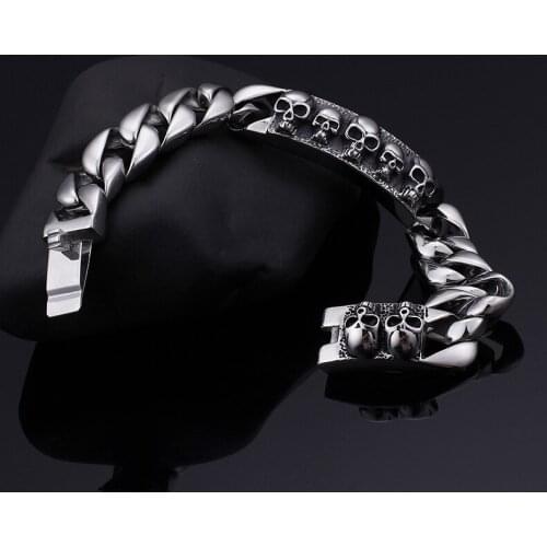 Foreign trade new fashion simple personality skull bracelet
