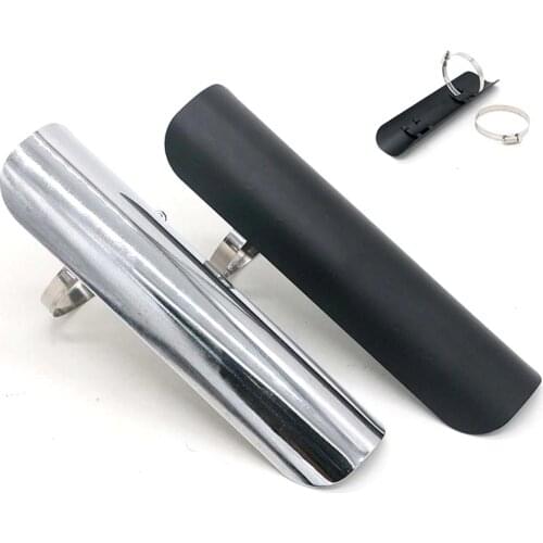 Motorcycle Exhaust Pipe Heat Shield Motorcycle Anti-Hot Plate Cover Exhaust Muffler Silencer Pipe Cover Heat Shield Decor Guard