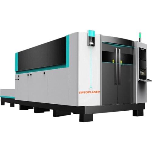 6000W Fiber Laser Cutting Machine Price with Full Cover and Exchange Table