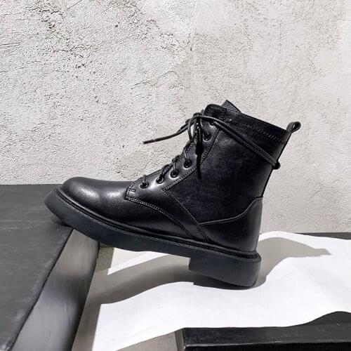 FEDONAS Ins Hot Motorcycle Boots 2021 Women Fashion Genuine Leather Ankle Boots For Women Chunky Platform New Party Shoes Woman