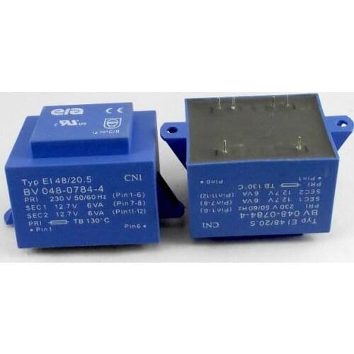1pcs New British era sealed transformer double 12.7V / 15W EI48 / 20.5 BV 048-0784-4